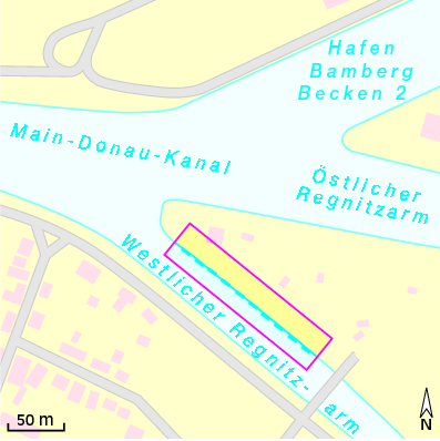 Karte Marina Motorbootclub Regnitz-Main Bamberg e.V.