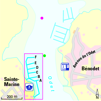 Karte Marina Port Sainte Marine