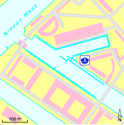 Karte Marina City Marina Rotterdam