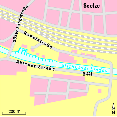 Karte Marina Yachthafen Seelze