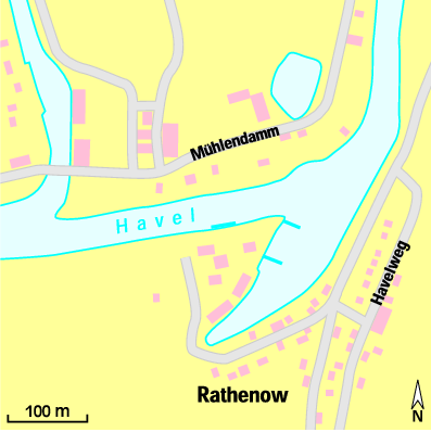 Karte Marina Rathenower Wassersportverein