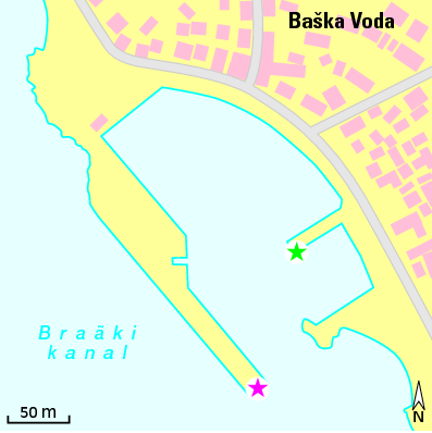Karte Marina Marina Baska Voda