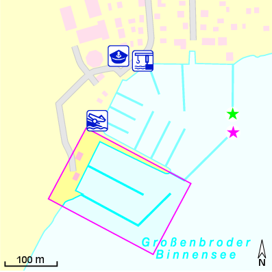 Karte Marina Yacht-Club Großenbrode