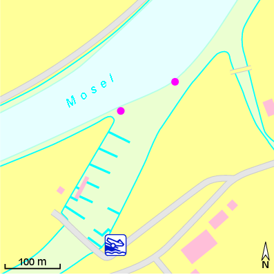 Karte Marina Mosel Boating Center