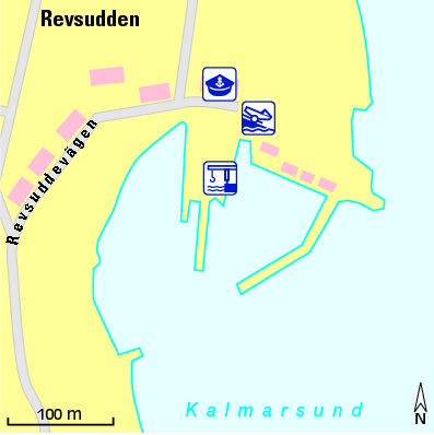 Karte Marina Revsudden Gästhamn