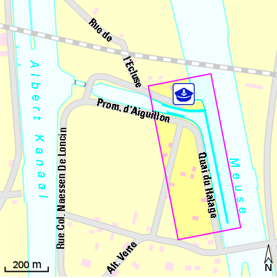 Karte Marina Port de plaisance de Visé
