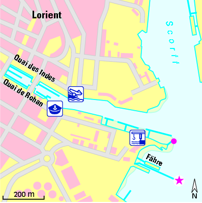Karte Marina Lorient Marina