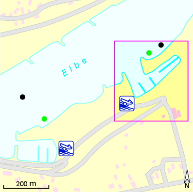 Karte Marina Hafen Stover Strand
