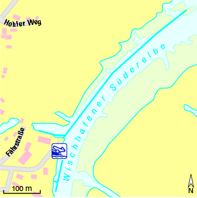 Karte Marina Wischhafener Yachtclub Niederelbe