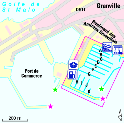 Karte Marina Port de Hérel