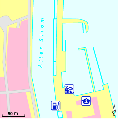 Karte Marina Yachthafen Mittelmole