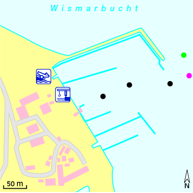 Karte Marina Yachthafen Wendorf