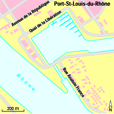 Karte Marina Port-St-Louis-du-Rhône