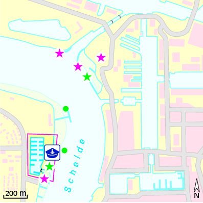 Karte Marina Jachthaven Linkeroever