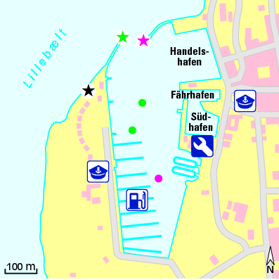 Karte Marina Assens Marina