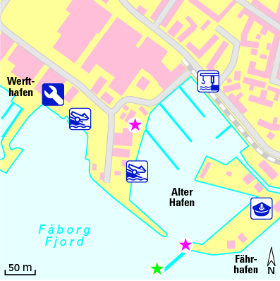 Karte Marina Faaborg Havn