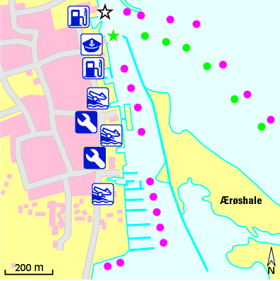 Karte Marina Marstal Havn