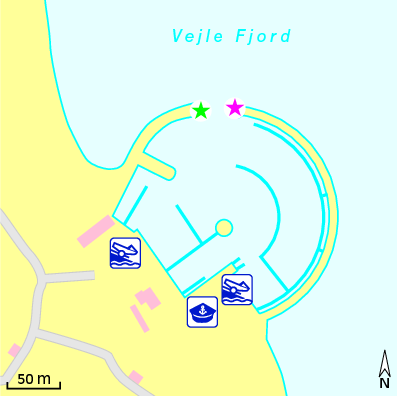 Karte Marina Brejning Lystbådehavn