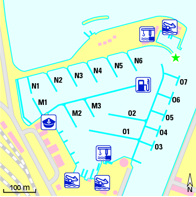 Karte Marina Svanemøllehavnen