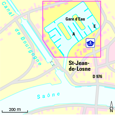 Karte Marina Port de Plaisance, H2O