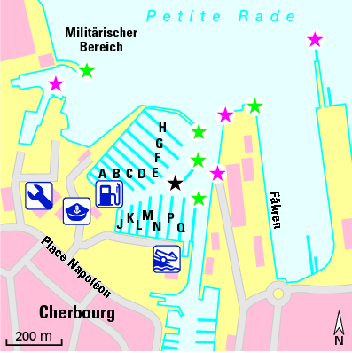 Karte Marina Port Chantereyne