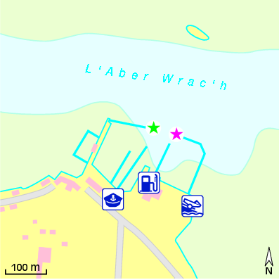 Karte Marina Port de l’Aberwrac’h