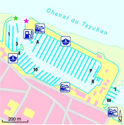 Karte Marina Port d’Arcachon