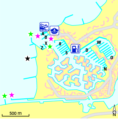 Karte Marina Port Camargue