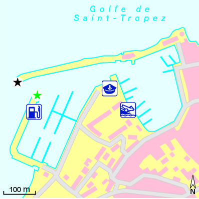 Karte Marina Port Sanary sie Merr