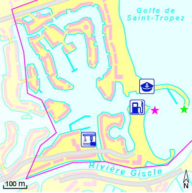 Karte Marina Port Grimaud