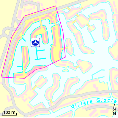 Karte Marina Marina de Port-Grimaud