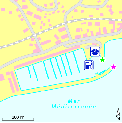 Karte Marina Porto di Cecina