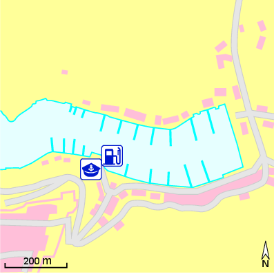 Karte Marina Port de plaisance de Bonifacio