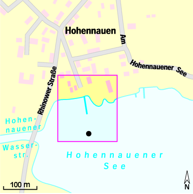 Karte Marina Anlegesteg Hohennauen
