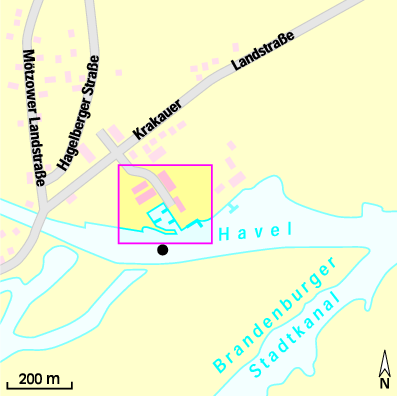 Karte Marina Havel Marin