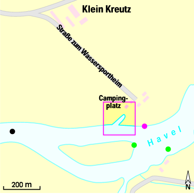 Karte Marina Campingplatz & Yachthafen Eden