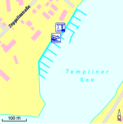 Karte Marina Yachthafen Potsdam