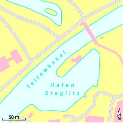Karte Marina Motor-Rennboot-Club Berlin