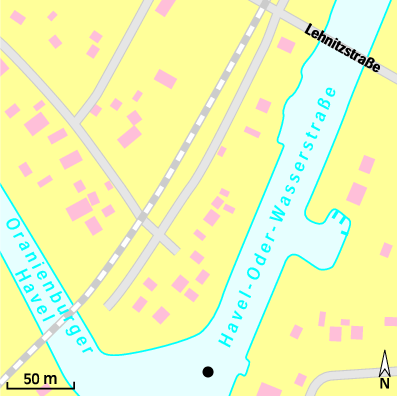 Karte Marina Wassersportzentrum Oranienburg