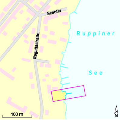 Karte Marina Ruppiner Seglerclub