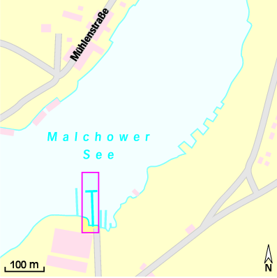 Karte Marina Yachtclub Malchow