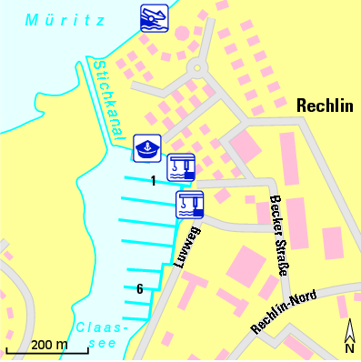 Karte Marina Marina Müritz