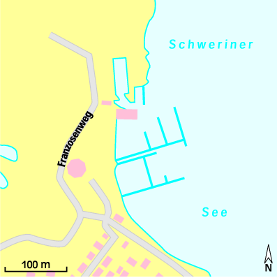 Karte Marina Schweriner Yachtclub