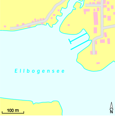Karte Marina Yachthafen Priepert