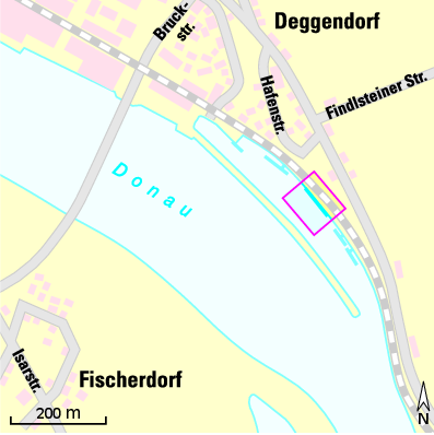 Karte Marina Donau-Yacht-Club Deggendorf e.V.