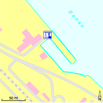 Karte Marina Motor-Yacht-Club Passau