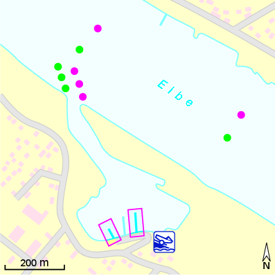 Karte Marina Wassersportverein Tespe