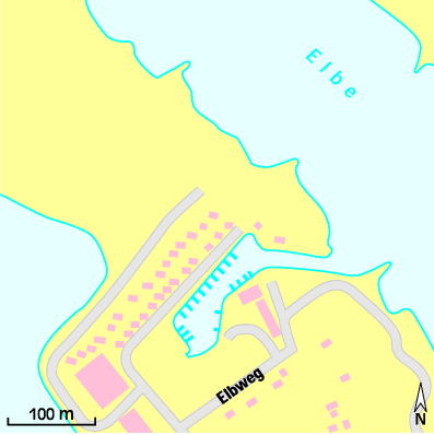 Karte Marina Wassersportverein Buckau-Fermersleben e.V. (Magdeburg)