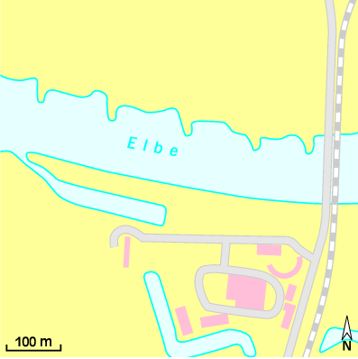 Karte Marina Marina-Camp Elbe