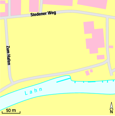 Karte Marina Bootsclub Limburg e.V.